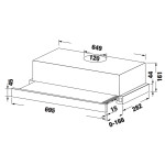 MÁY HÚT MÙI ÂM TỦ KAFF KF-TL70SH