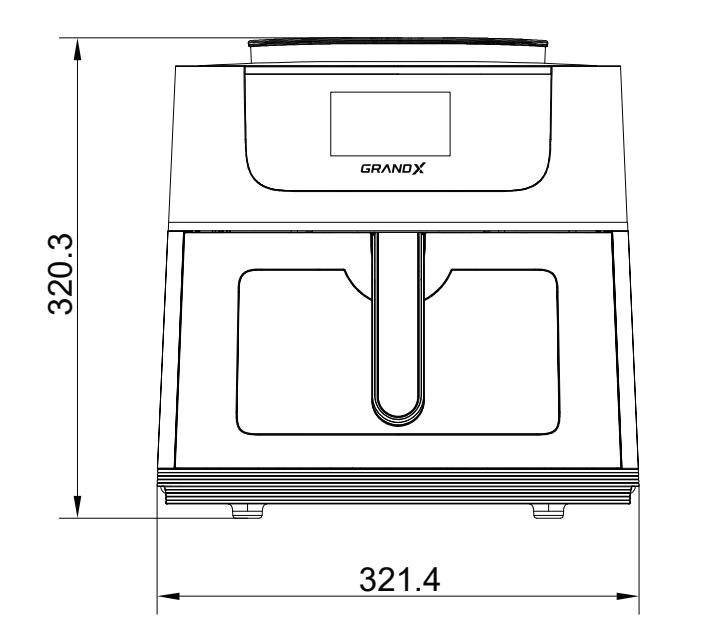 Nồi Chiên Không Dầu GrandX GX-AR08Smart | GX-AR08Ai