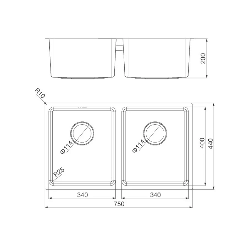 Chậu Rửa Malloca MS 6075