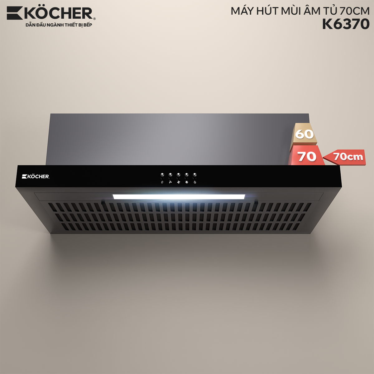 Máy Hút Mùi KOCHER K-6370 70