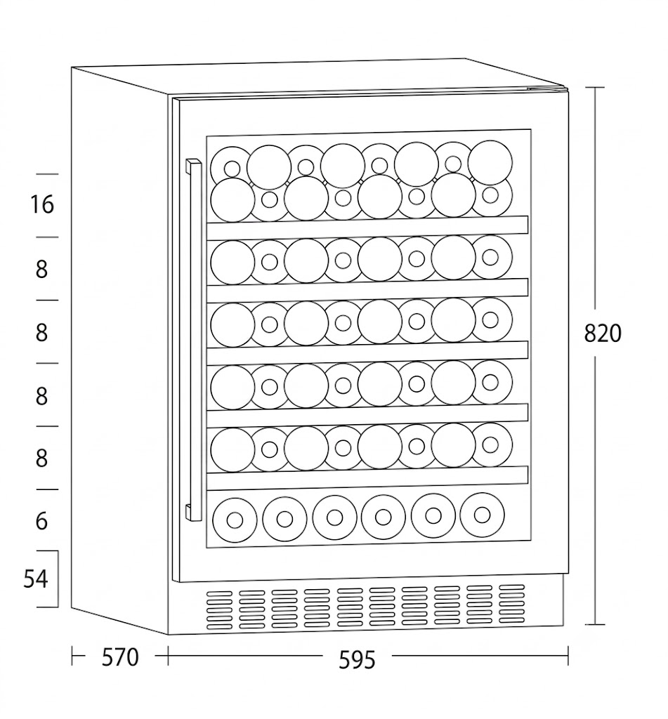 Tủ Rượu Vang KOCHER KWEU-1156B