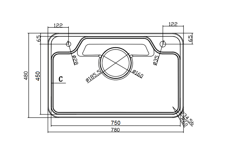 Chậu rửa KAFF KF-PS7848HL140