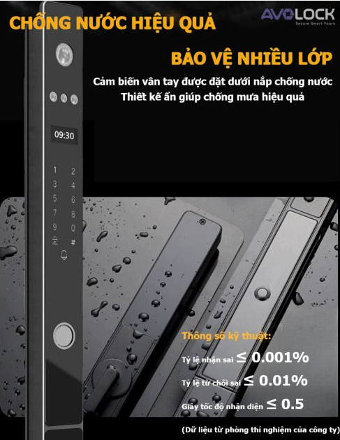 Khóa Điện Tử AVOLOCK AN-396 Silver