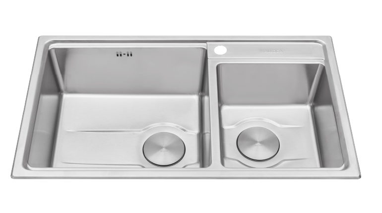 Chậu rửa đôi không cánh Malloca MS 5082W