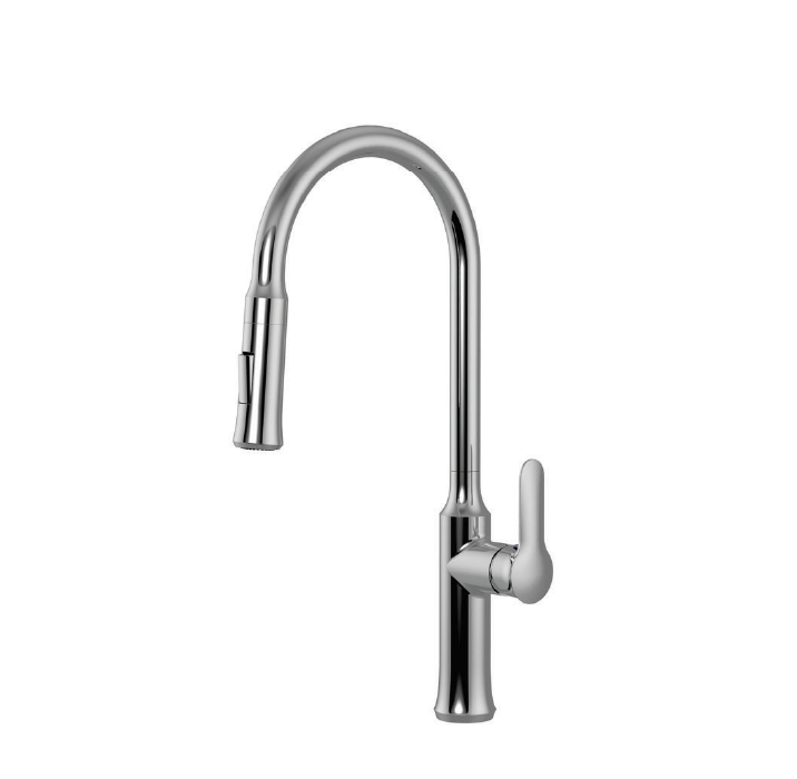 Vòi nóng lạnh dây rút Chrome Malloca K94C