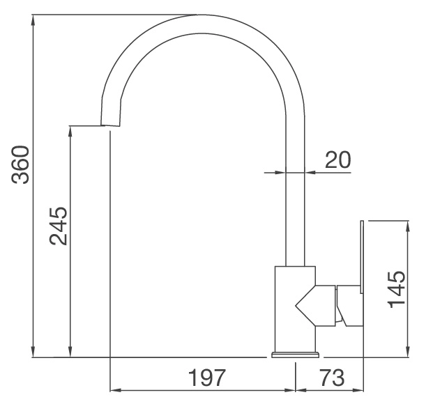 Vòi Rửa nóng lạnh đồng thau sơn phủ Malloca MF-062