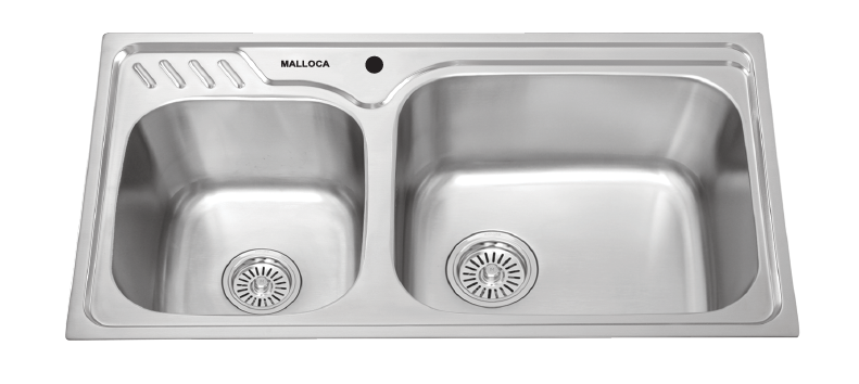 Chậu Rửa 2 hố inox 304 Malloca MS 1003 NEW