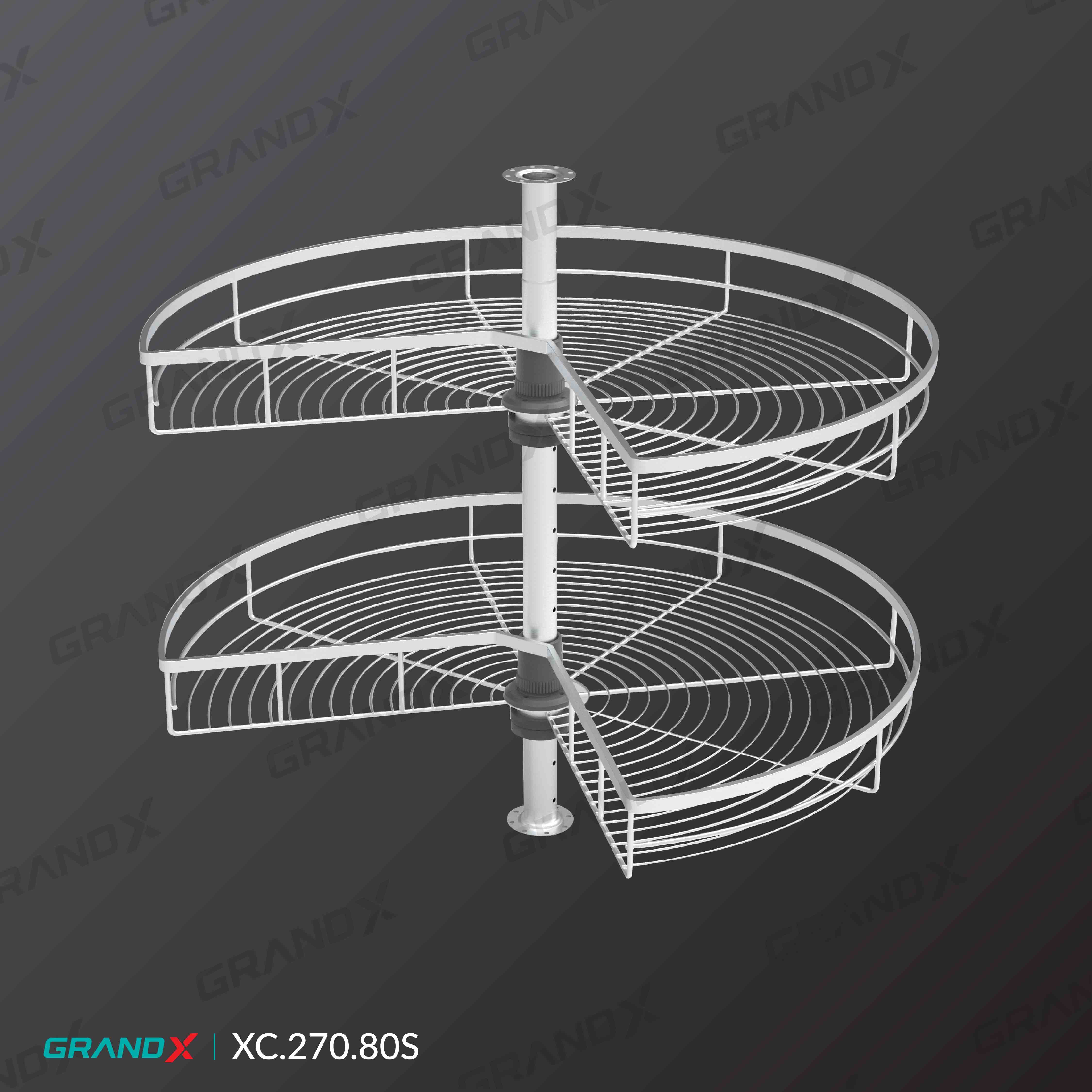 Mâm Xoay 3/4 270° GrandX XC.270.80S
