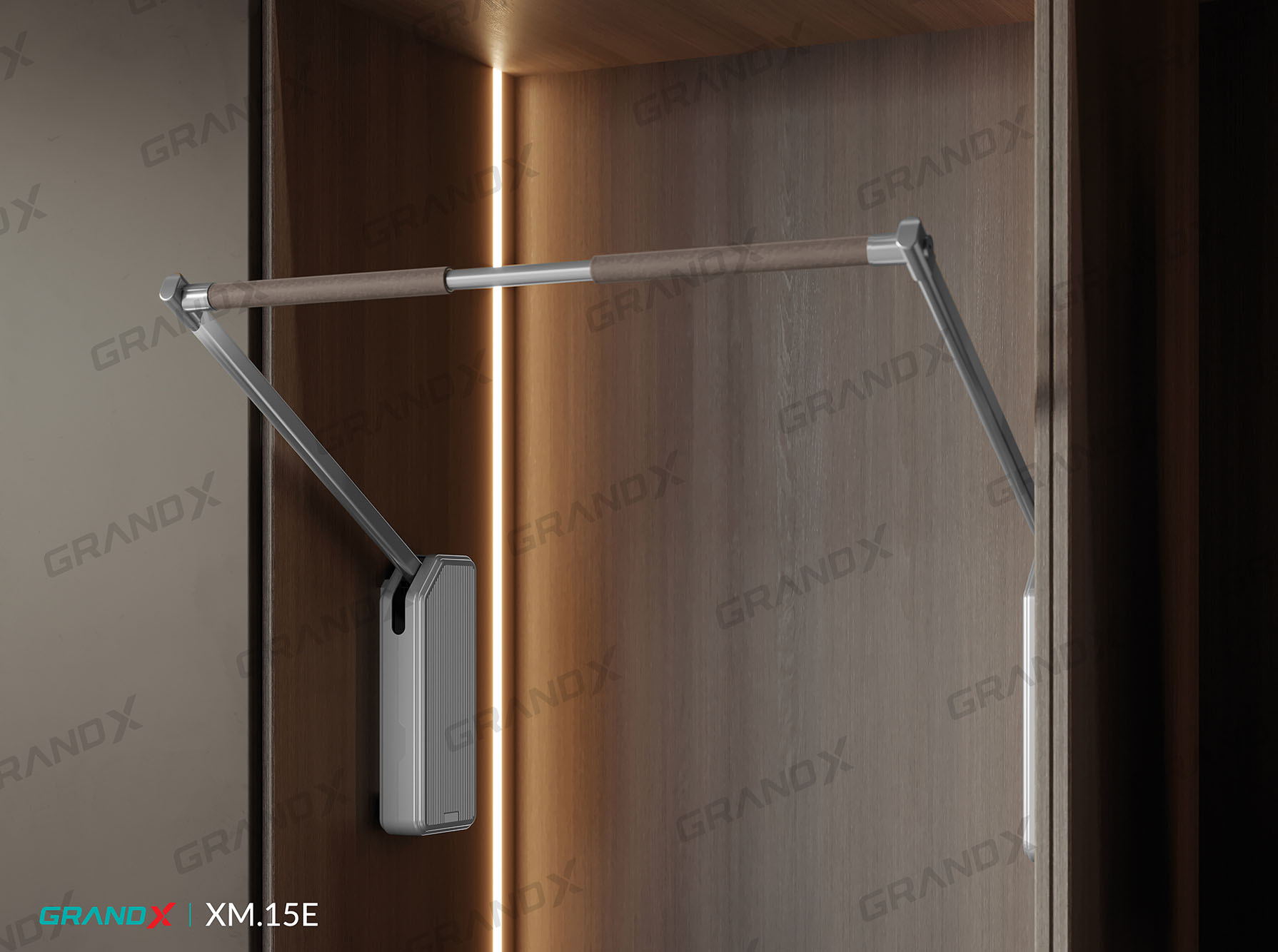 Giá Nâng Hạ Điện Treo Quần Áo GRANDX XM.15E