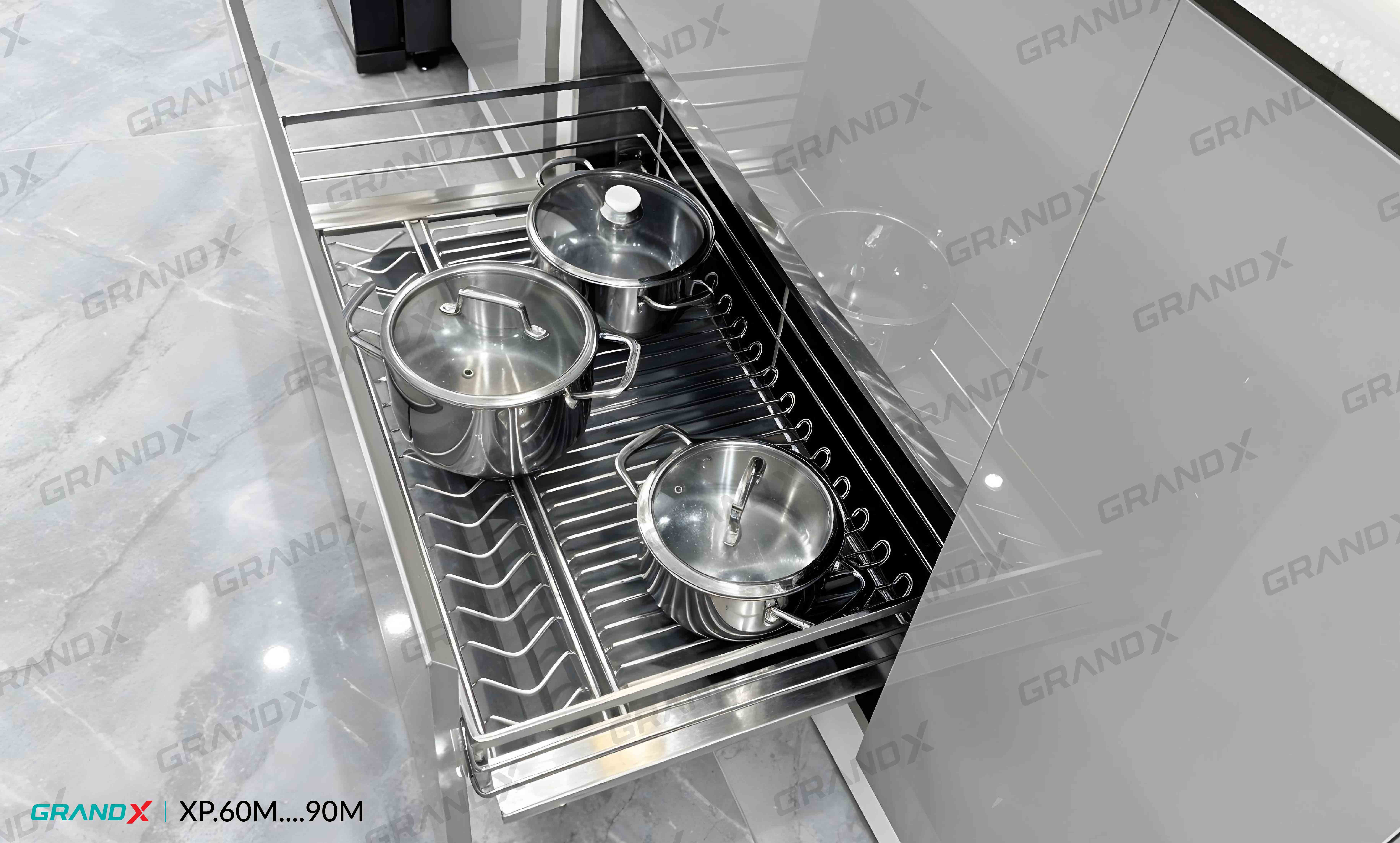 Giá Xoong Nồi Nan Oval SUS403 GrandX XP.70M