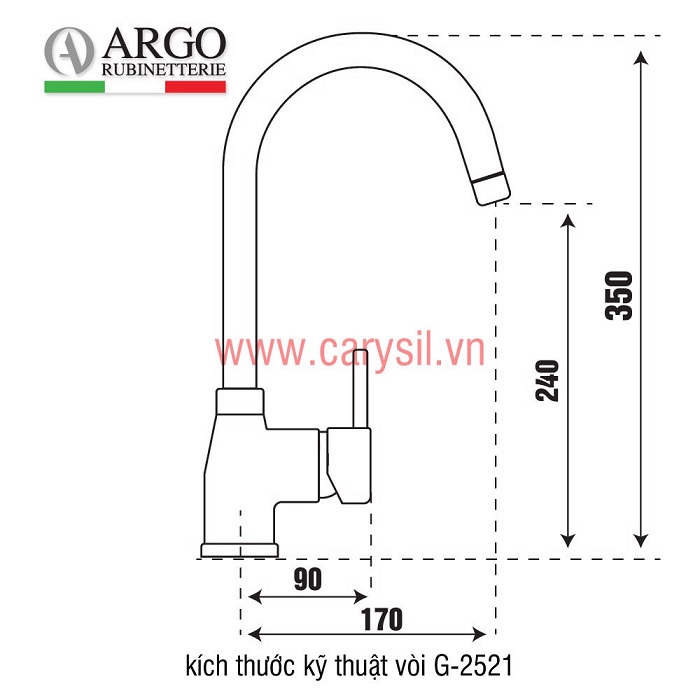 Vòi Rửa Bát Carysil G-2521