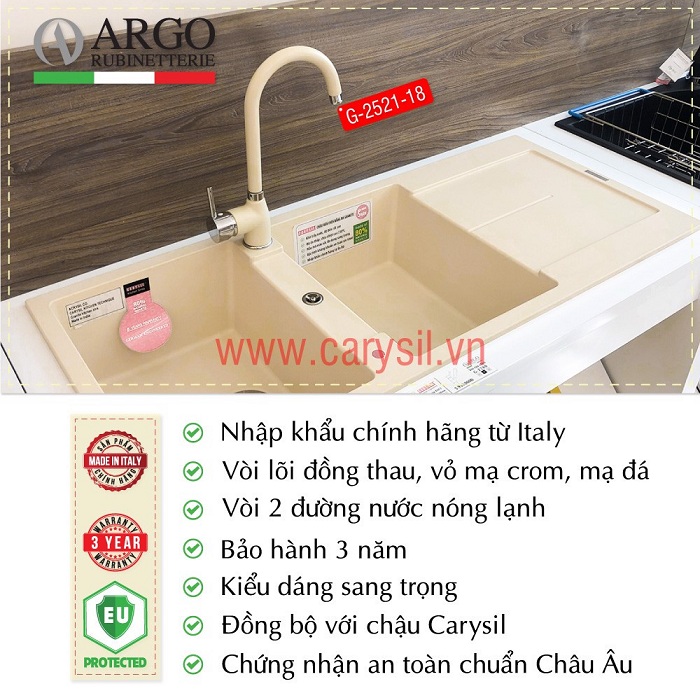 Vòi Rửa Bát Carysil G-2521