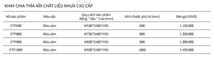 KHAY CHIA THÌA NĨA EUROGOLD ETP1000