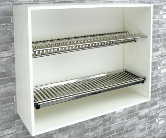 GIÁ CHÉN BÁT CỐ ĐỊNH CHỮ V, INOX PHỦ CROM ROXANA R012