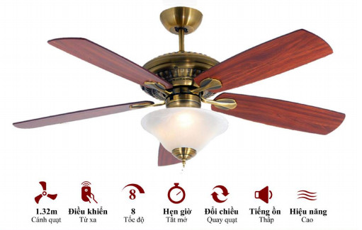 QUẠT TRẦN CHO NGƯỜI GIÀU MR.VŨ ORIGINAL CÓ ĐÈN