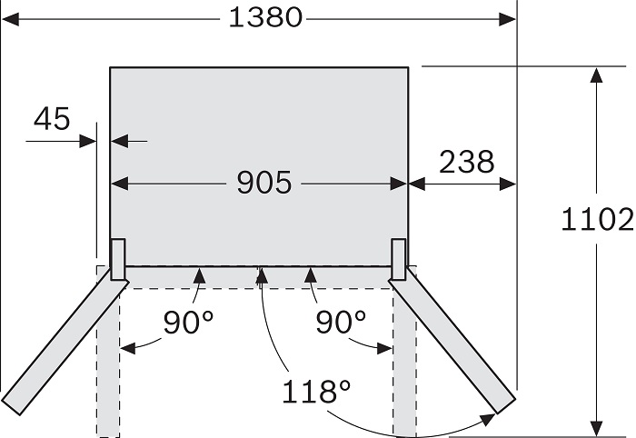 TỦ LẠNH BỐN CÁNH CHÉO BOSCH HMH.KFN96APEAG | Serie 6