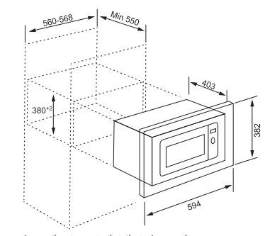 Lò Vi Sóng Âm Tủ Tomate TOM MW-225