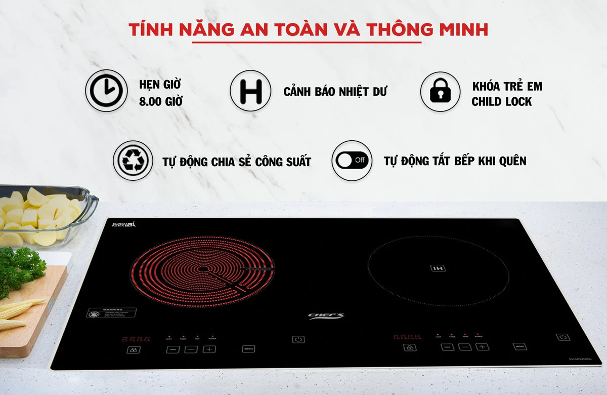 Bếp Điện Từ Chefs EH-MIX2000A