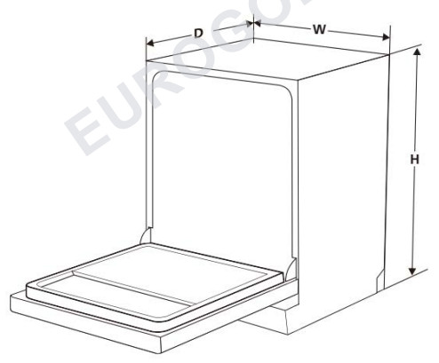 Máy rửa chén EUROGOLD EUW85TL13BS