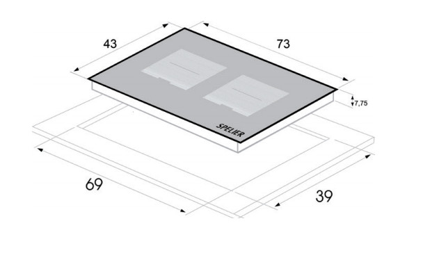 Bếp Từ Đôi SPELIER SPE-IC1089B
