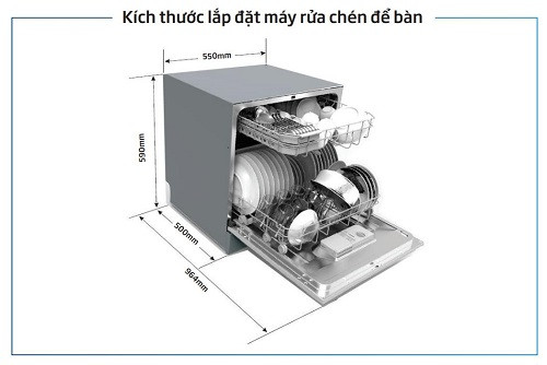 Máy rửa chén Beko DTC36810S