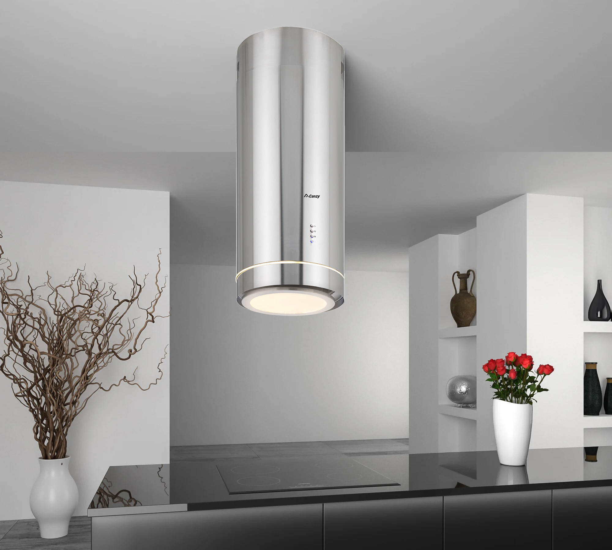 5 loại máy hút mùi phổ biến trên thị trường 3 Máy Hút Mùi Độc Lập Canzy CZ-7038GB