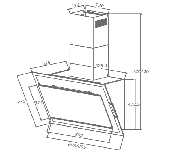 Máy Hút Mùi Canzy CZ-369T GLASS