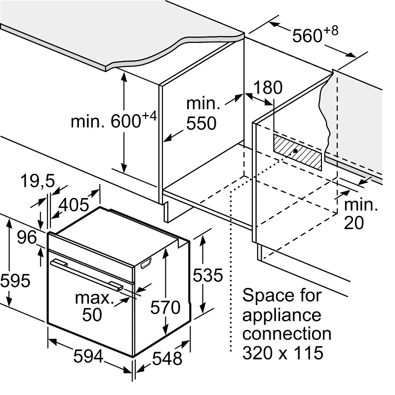 Lò Nướng BOSCH HBA5570S0B | Serie 6