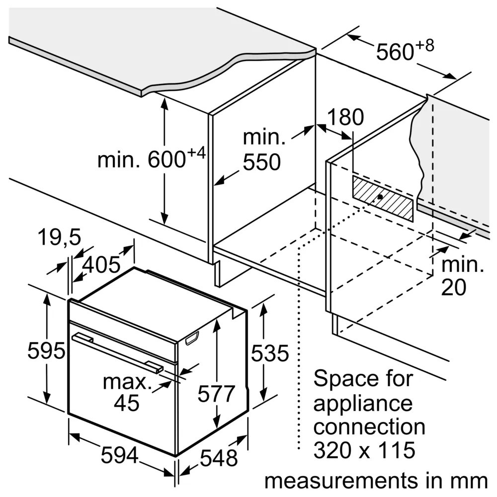 Lò nướng BOSCH HBG675BB1 | Serie 8