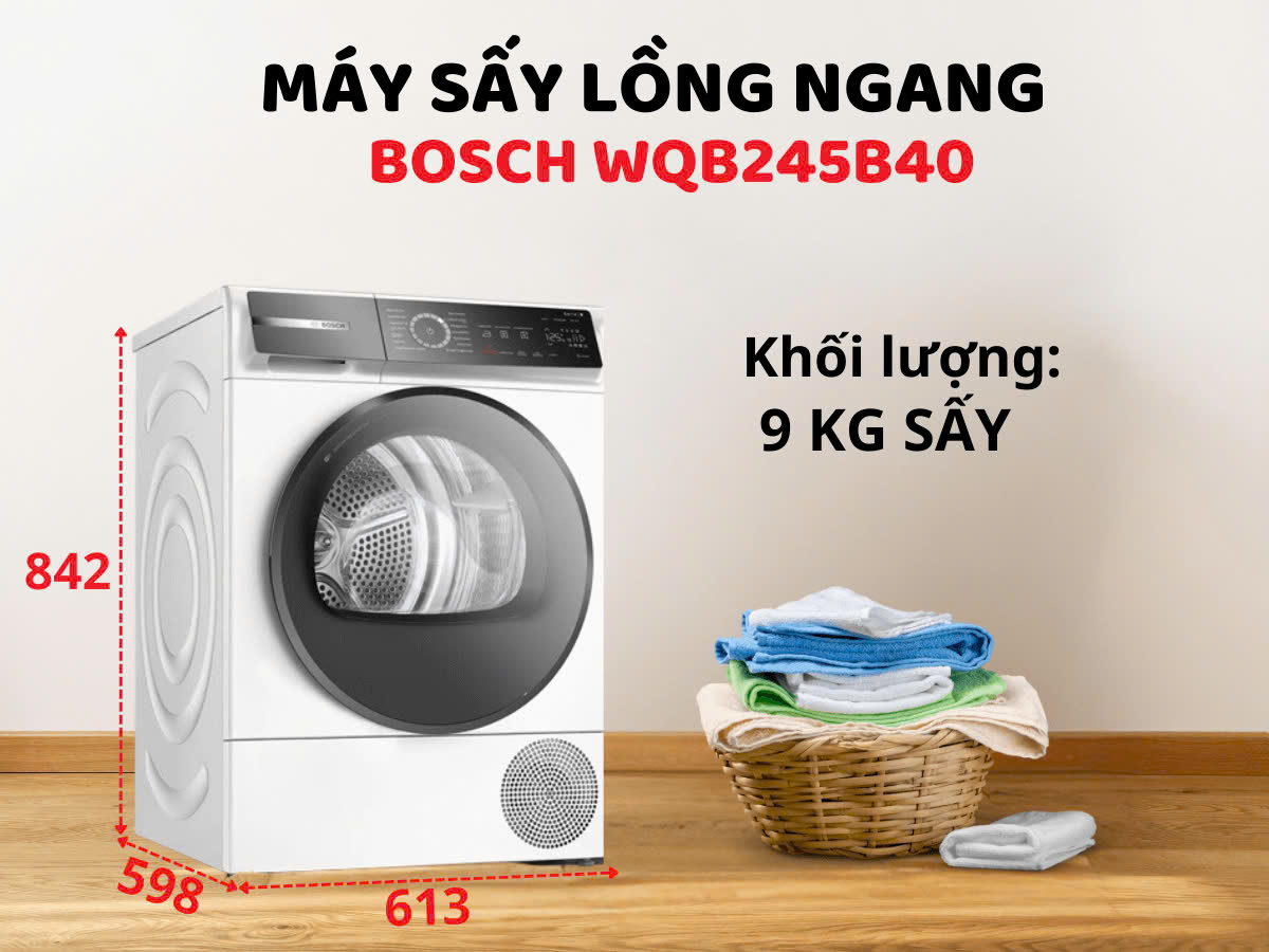 Máy sấy Bosch WQB245B40 Serie | 8
