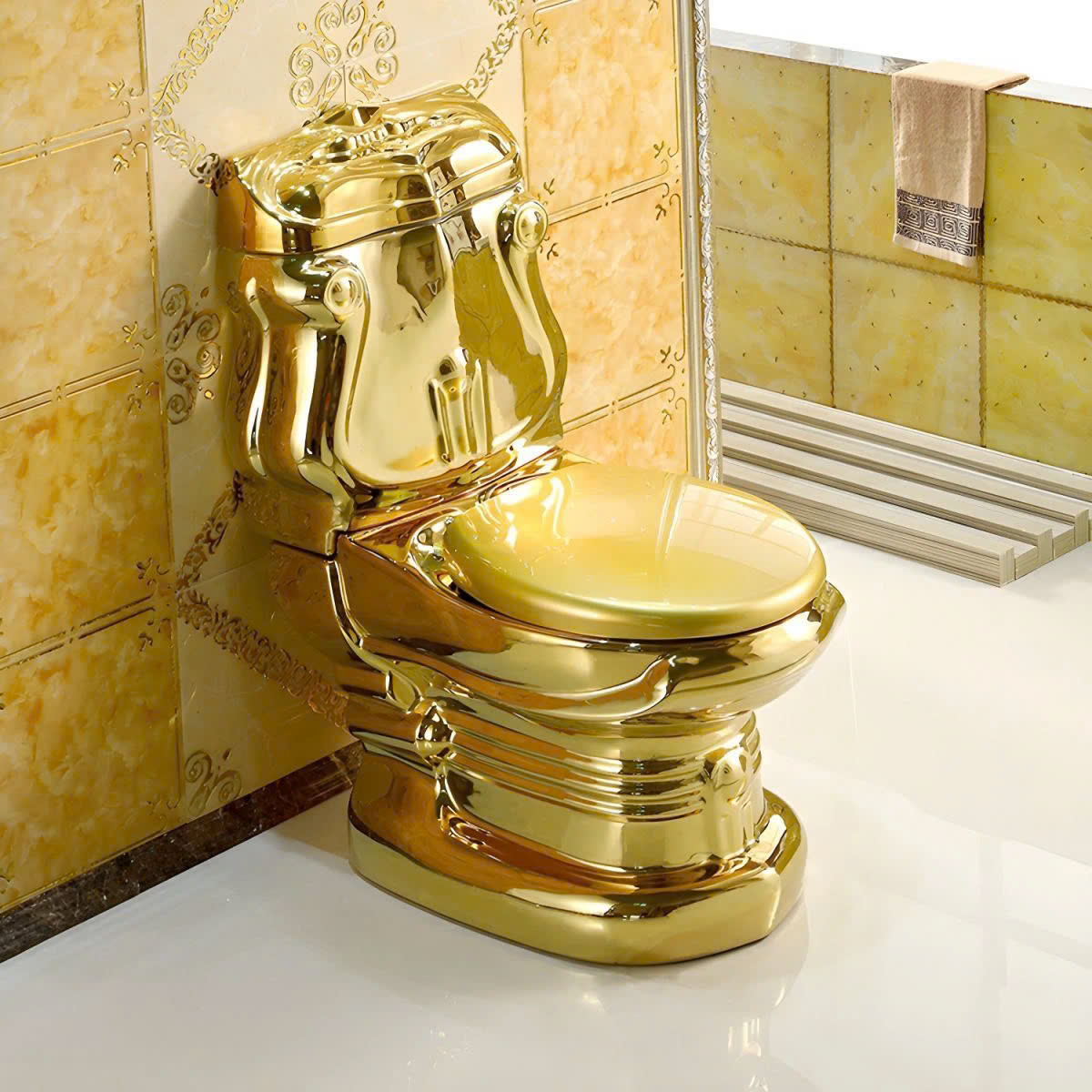 Bồn Cầu Mạ Vàng B-Gem BG-6086G