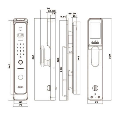 Khóa Vân Tay Cửa Gỗ AVOLOCK AL-86FRV