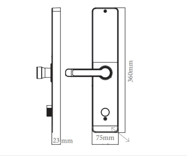 Khóa Vân Tay Cửa Gỗ AVOLOCK AV-68-B