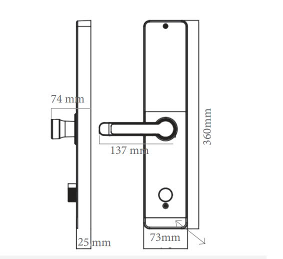 Khóa Vân Tay Cửa Gỗ AVOLOCK AV-61-B