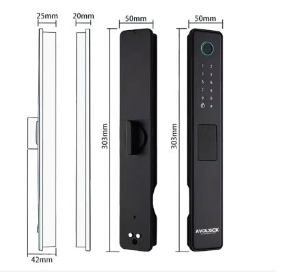Khóa Vân Tay Cửa Nhôm Xingfa AVOLOCK AN-396-B