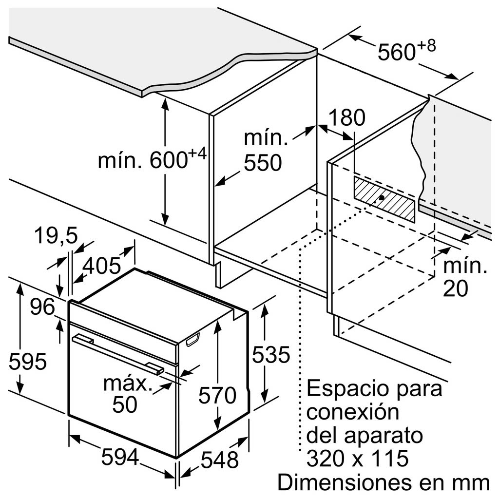 Lò Nướng Âm Tủ BOSCH HBA512ES0|Serie 4