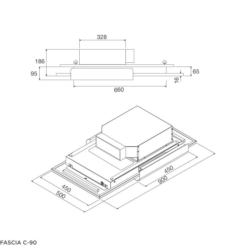 Máy hút mùi Malloca FASCIA C-90