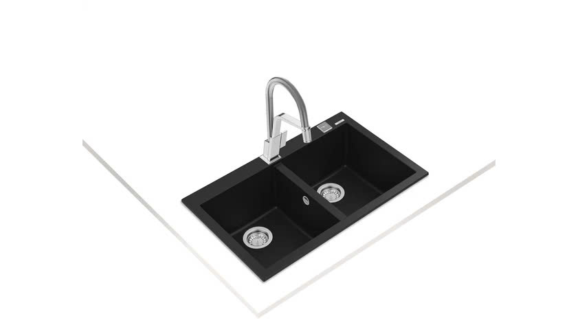 Chậu đá nhân tạo TEKA FORSQUARE 2B 790 BLACK
