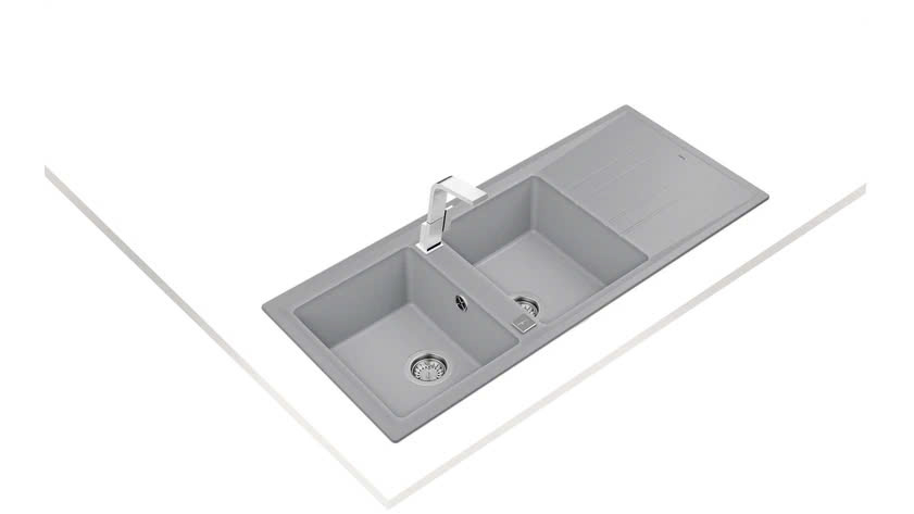 Chậu đá nhân tạo TEKA STONE 80 B-TG 2B 1D GREY