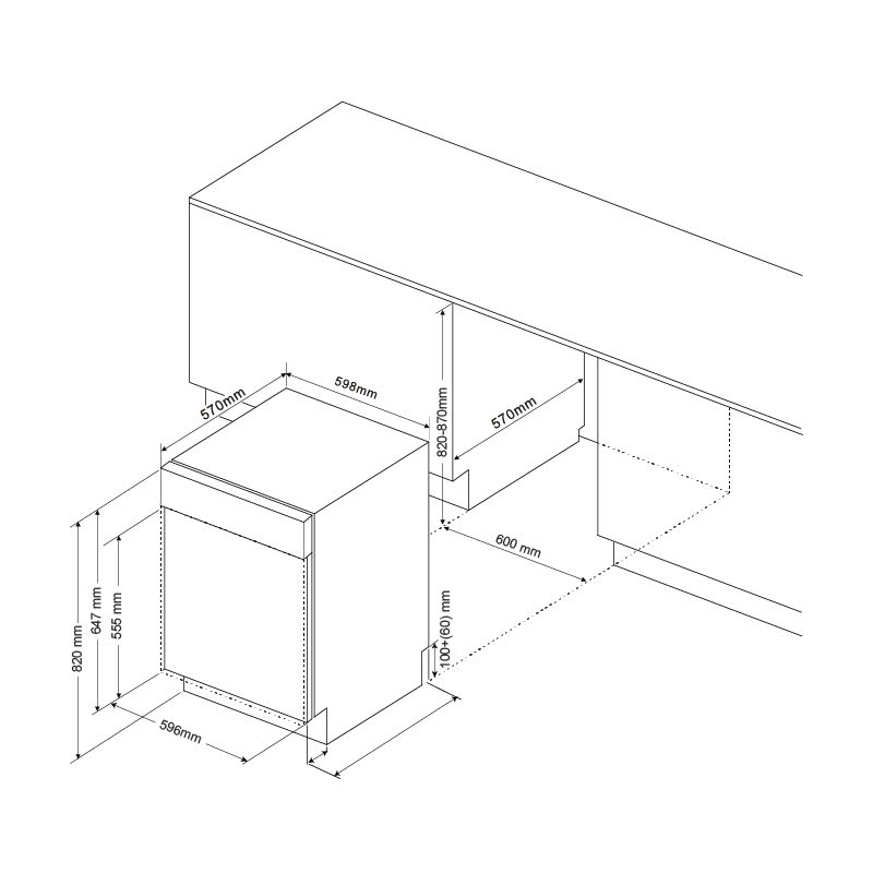 Máy rửa chén Malloca MDW14-S08SI