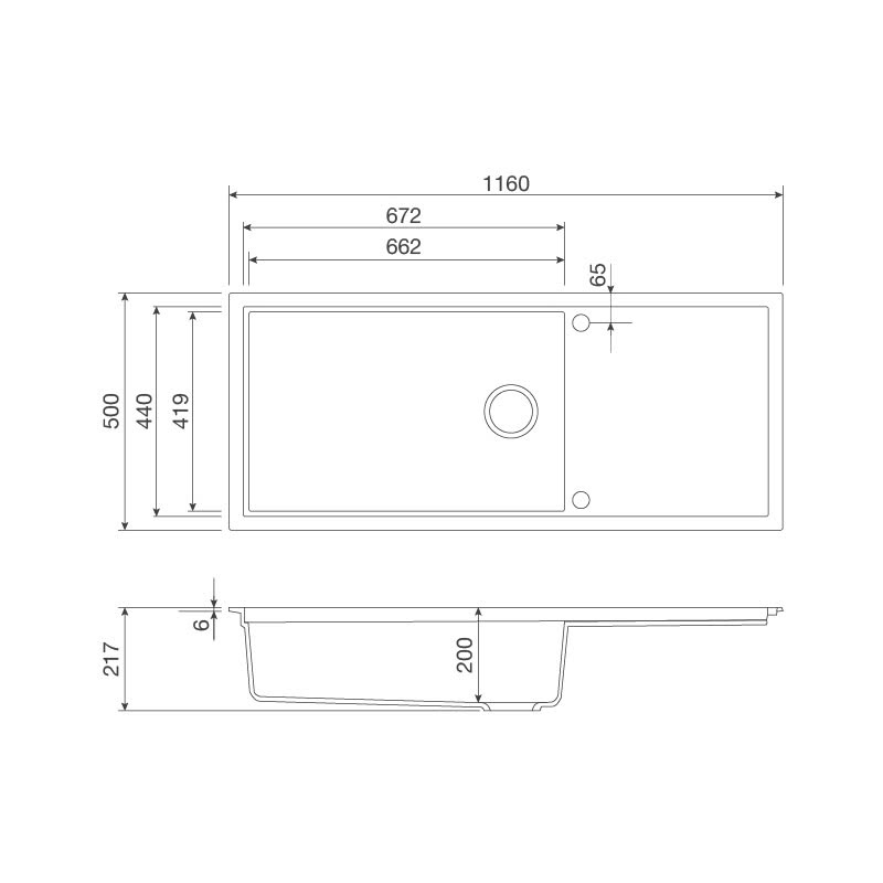 Chậu Rửa Đá Malloca Sense K82