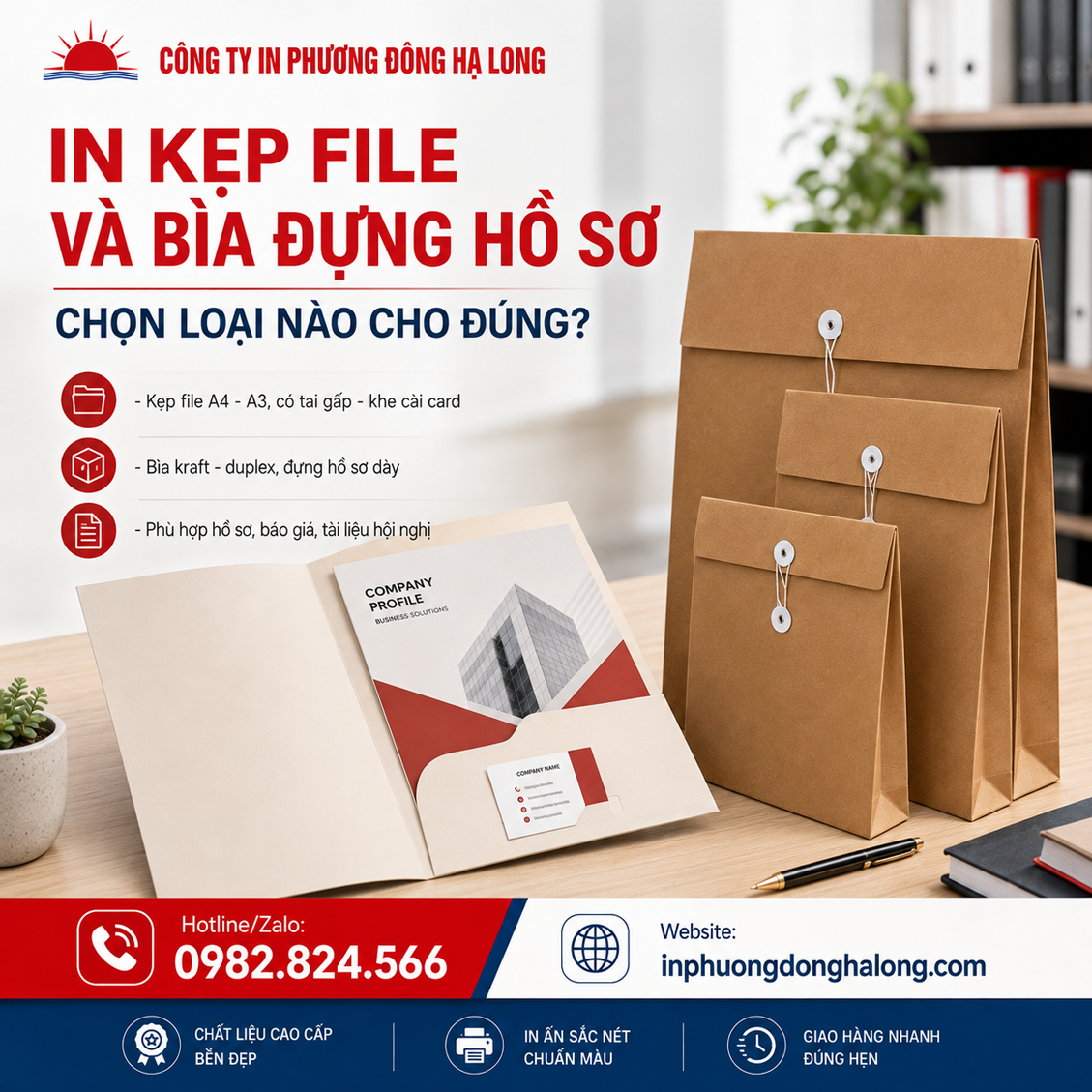 In kẹp file và bìa đựng hồ sơ: chọn loại nào cho đúng?