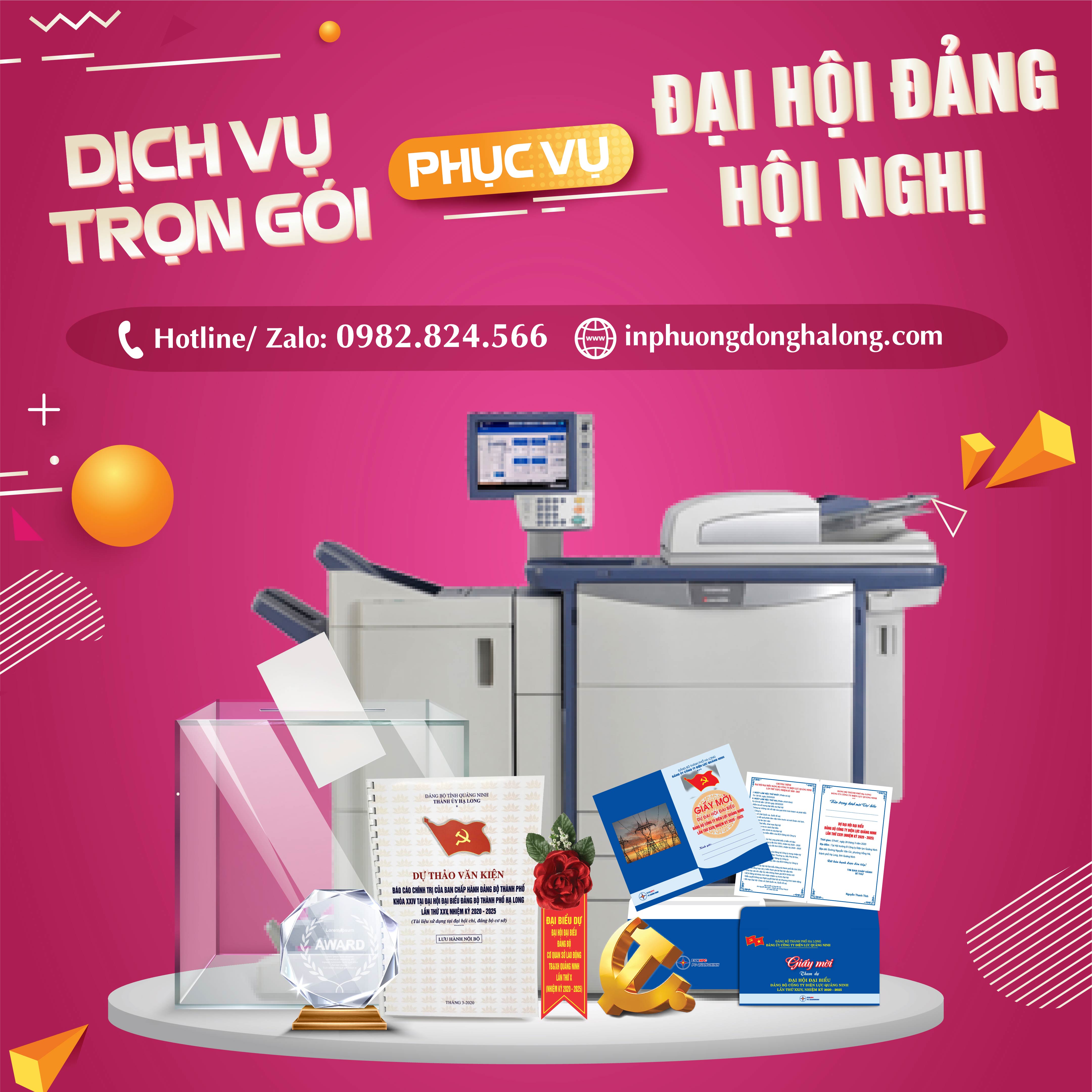 Dịch vụ trọn gói phục vụ Đại hội Đảng các cấp, hội nghị