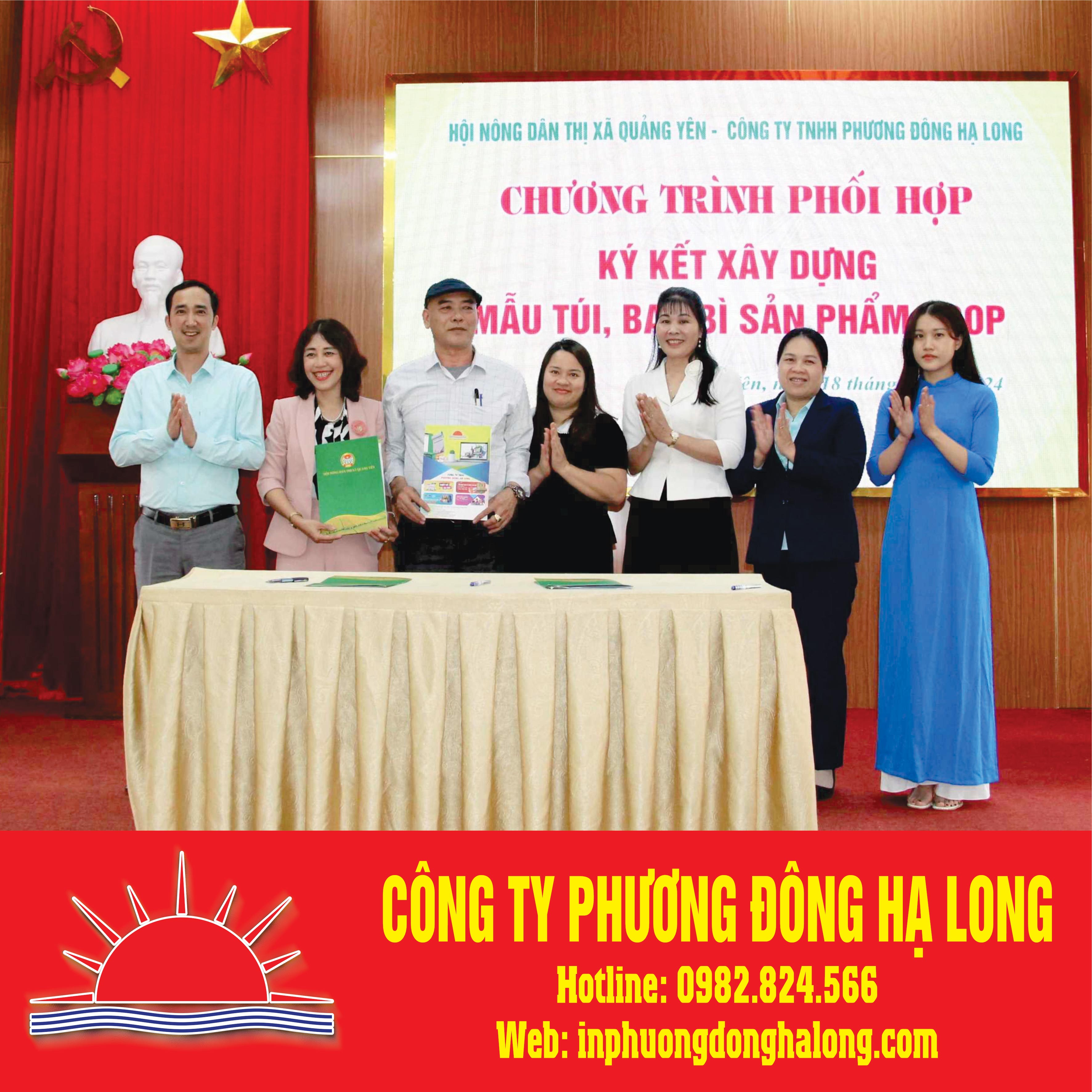 Công ty Phương Đông Hạ Long tham gia chương trình xây dựng mẫu mã, bao bì sản phẩm OCOP tại Quảng Yên