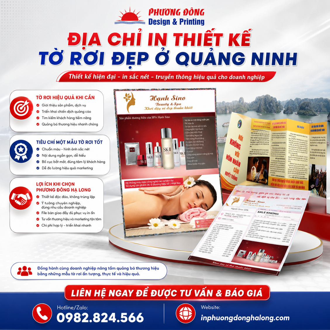 Địa chỉ in thiết kế tờ rơi đẹp ở Quảng Ninh