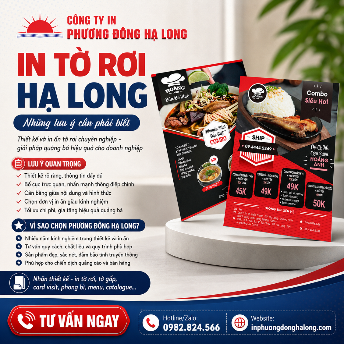 In tờ rơi Hạ Long - Những lưu ý cần phải biết