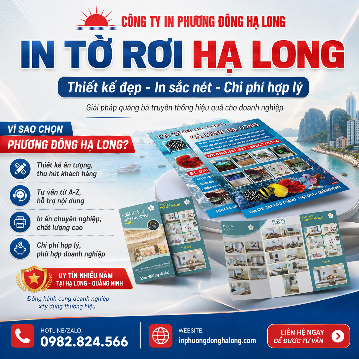 In tờ rơi ở đâu Hạ Long?