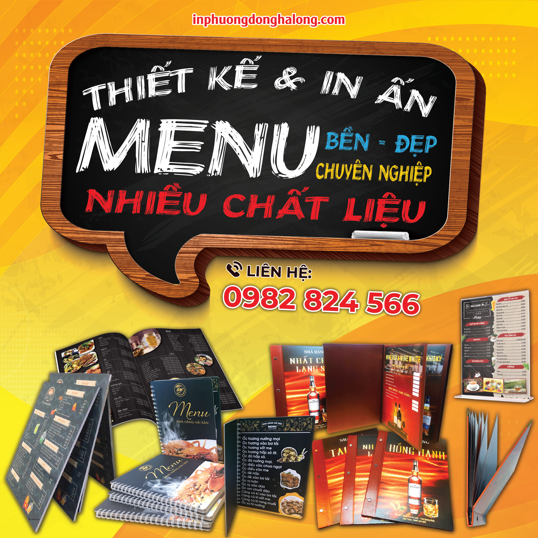 Thiết kế và in ấn Menu những điều bạn cần biết