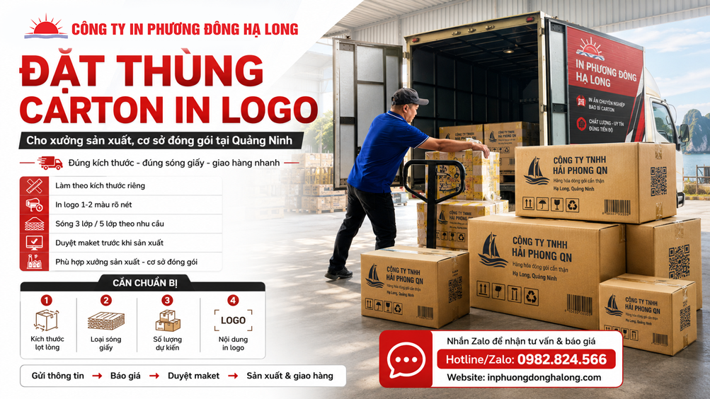 Giao thùng carton tận nơi cho doanh nghiệp tại Hạ Long