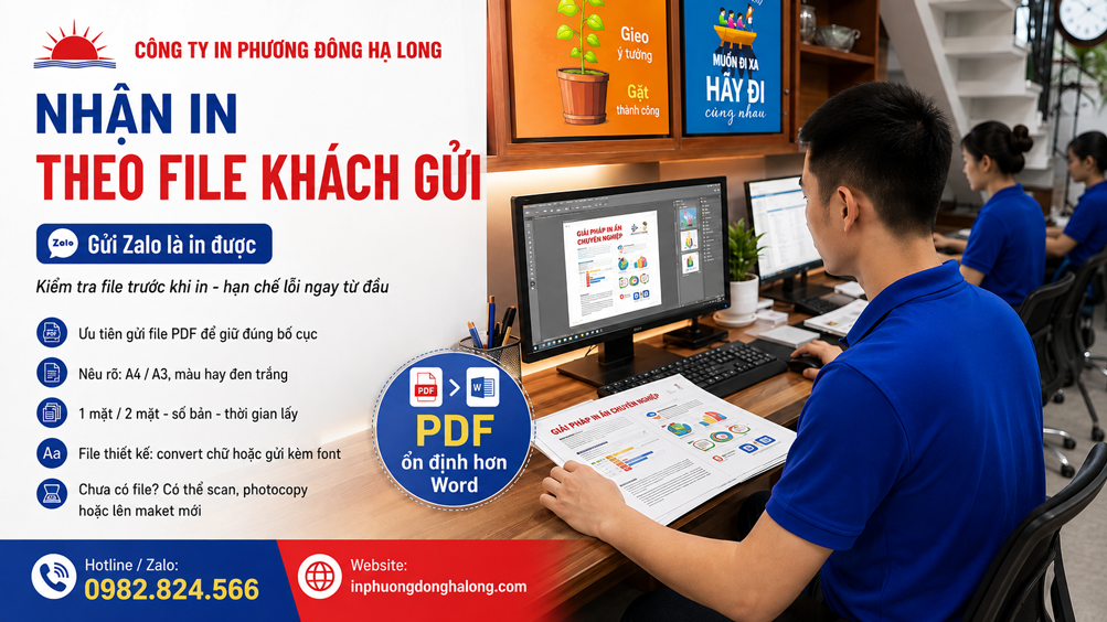 Kiểm tra file trước khi in tại Hạ Long